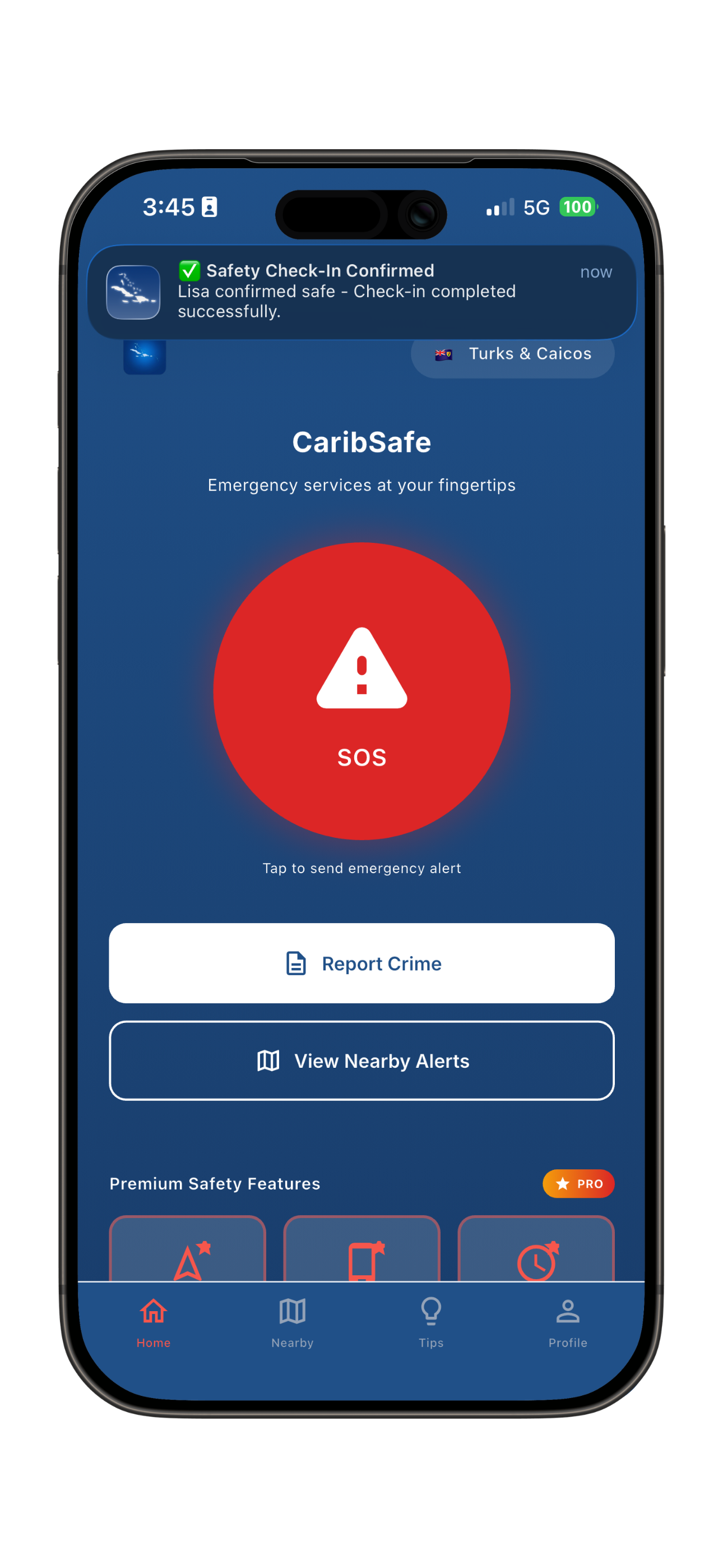 CaribSafe app